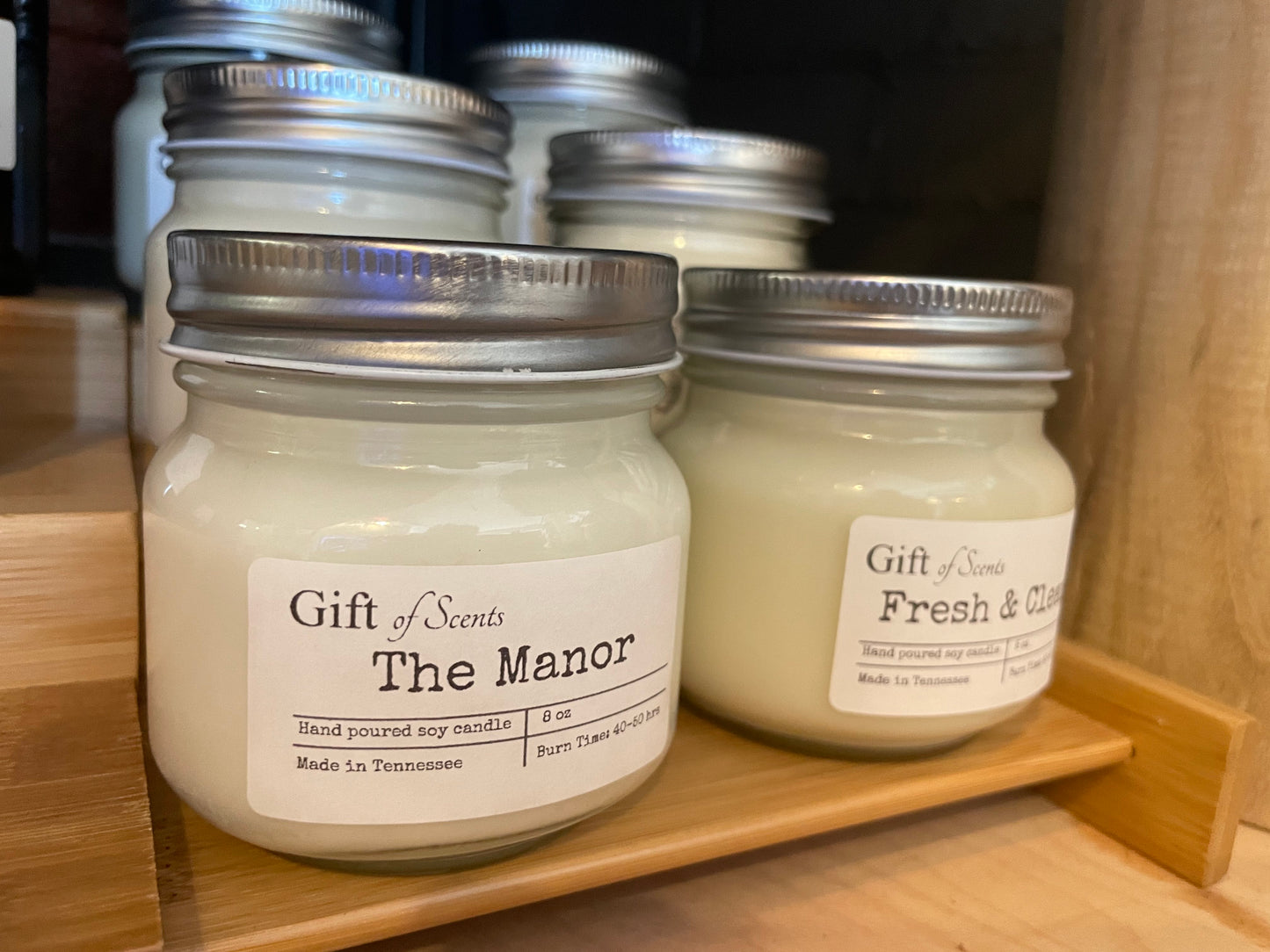 8oz Glass Jar Soy Candle