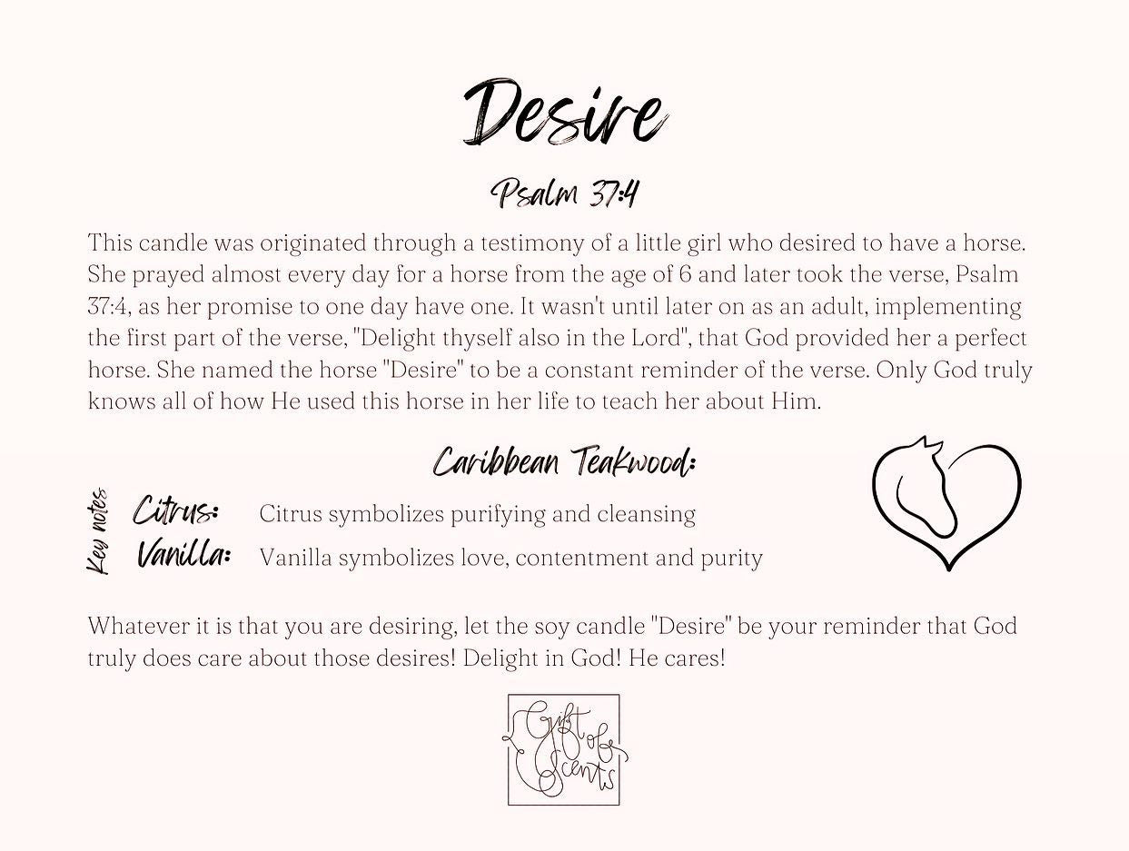 "Desire" Soy Candle